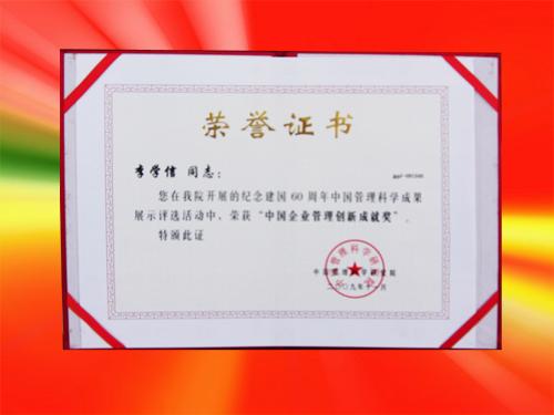 中国企业管理创新成就奖 