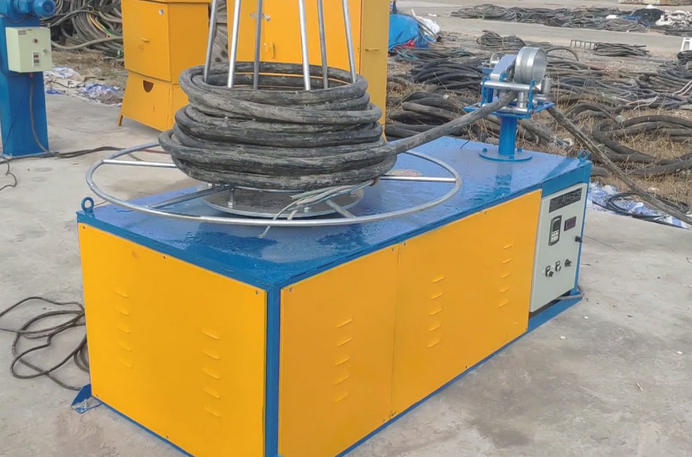 安装在上海赤溪建筑劳务有限公司 散装线材计米收卷机SJM600-1200型